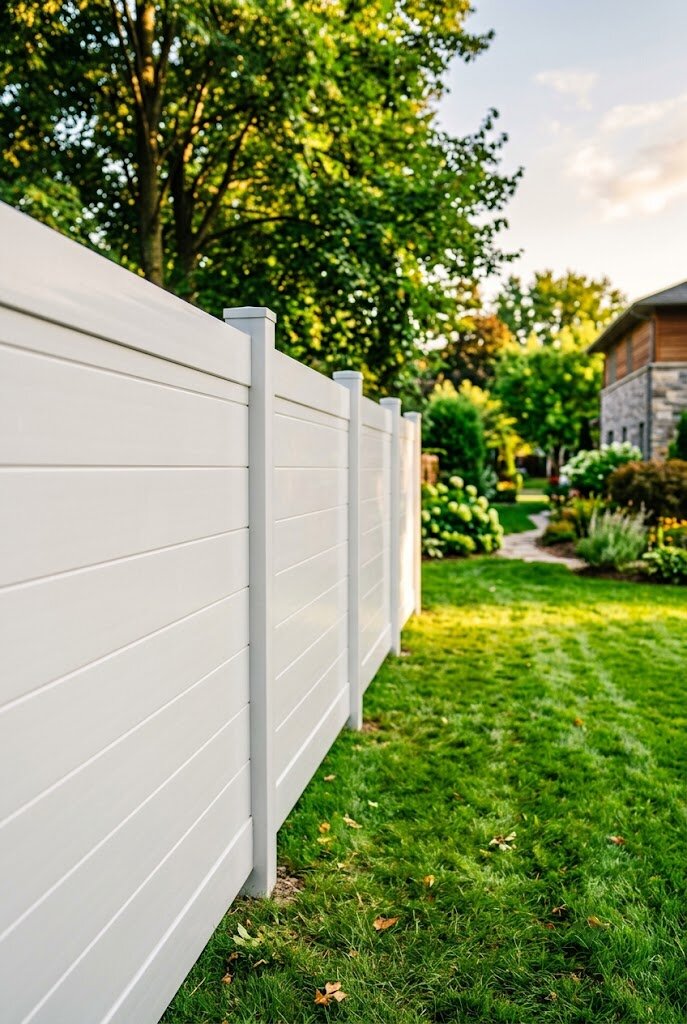horizontal vinyl privacy fence panels with zero maintenance finish