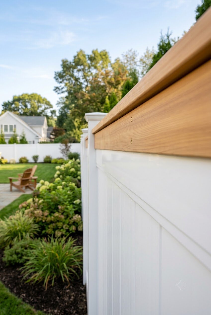 cedar wood fence with natural weathered silver gray finish